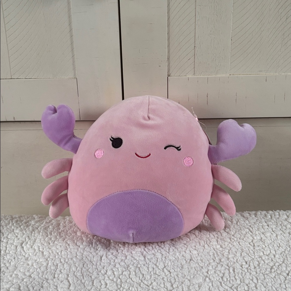 Cosmina Pink and Purple Crab Squishmallow 8 inches